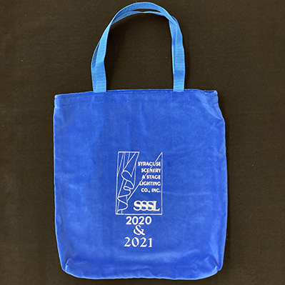 A photo of a blue Syracuse Scenery 2020 & 2021 bag